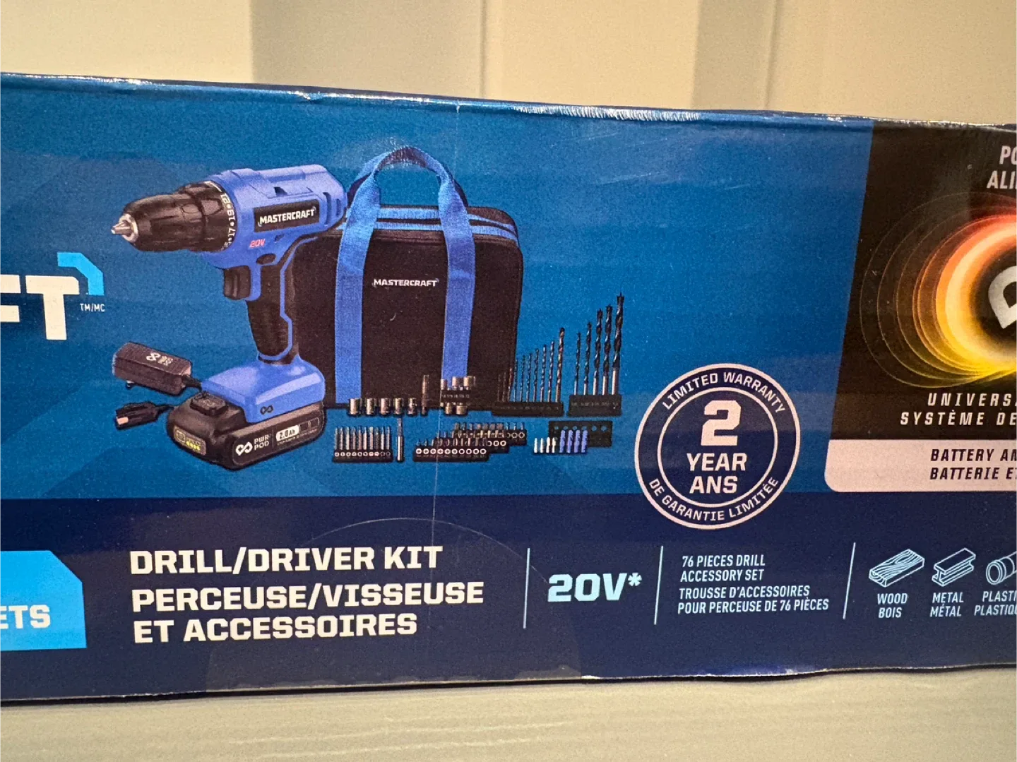 Brand New Mastercraft 20V Drill/Driver Kit #Cleanout image indicator(3)