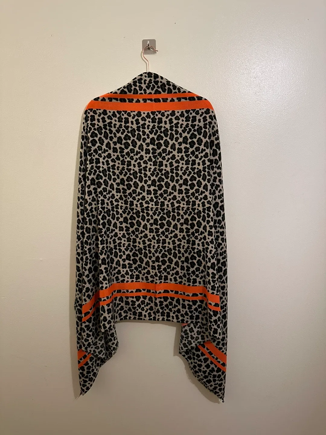 Leopard Print Scarf/ Orange Accent image indicator(2)