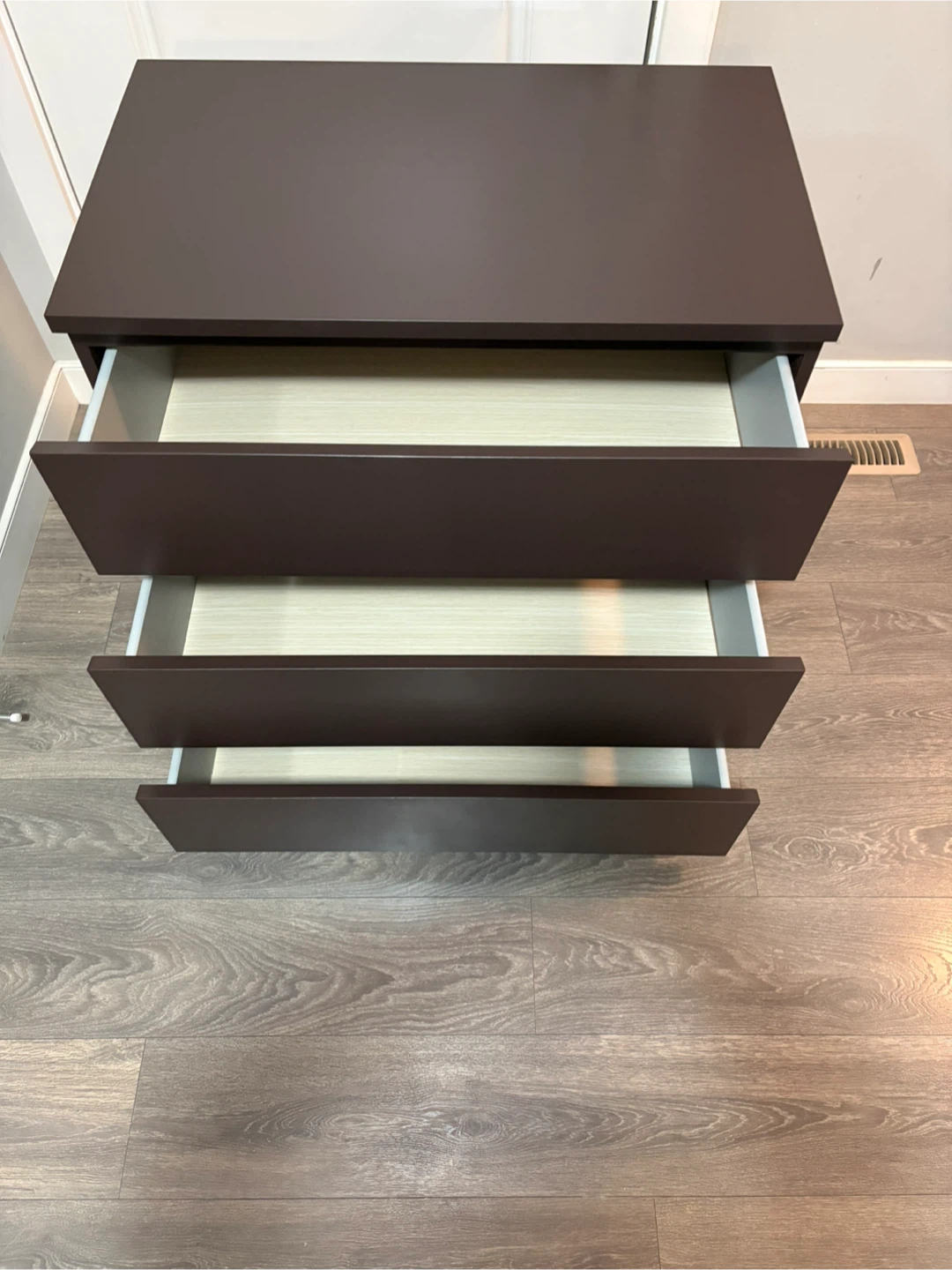 Brown 3-Drawer Dresser - photo 5
