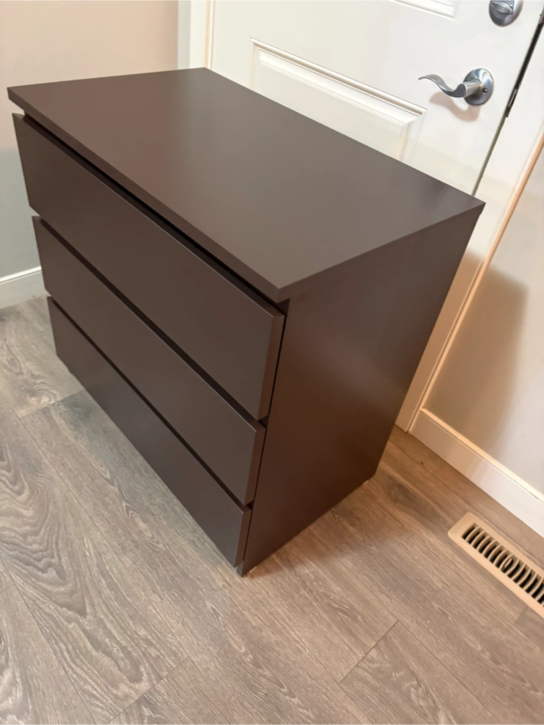 Brown 3-Drawer Dresser - photo 3