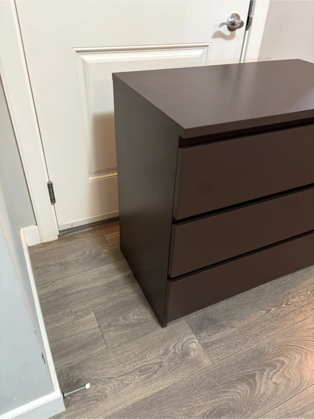 Brown 3-Drawer Dresser - photo 2