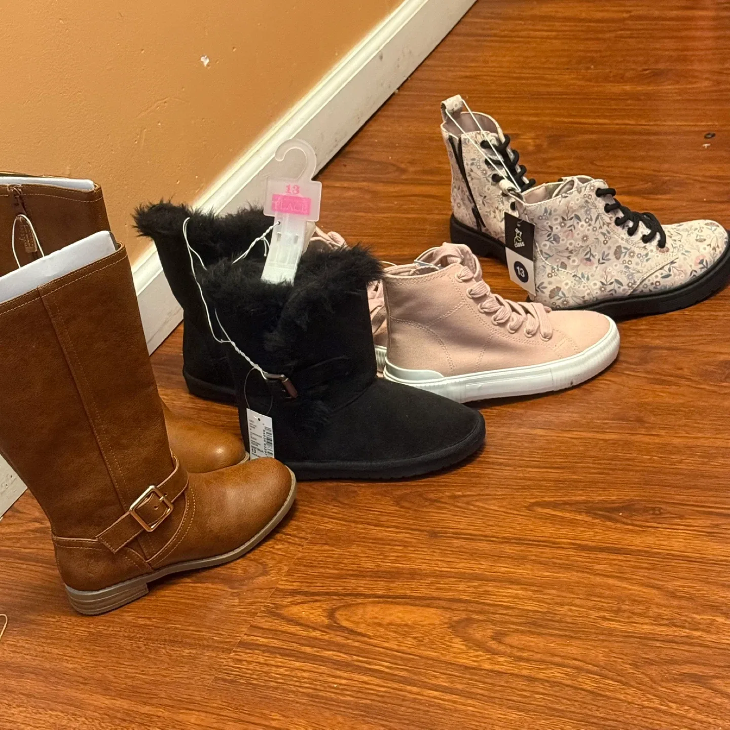 Girls' Assorted Boots & Sneakers size 13. $20 each