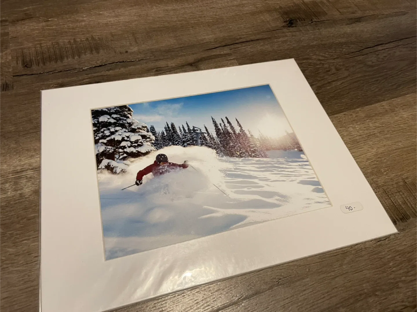 Framed Skiing Photo Print 11x14 image indicator(3)