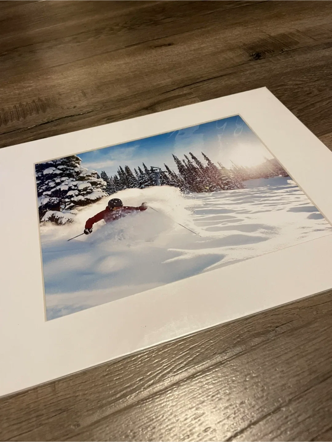 Framed Skiing Photo Print 11x14 image indicator(2)