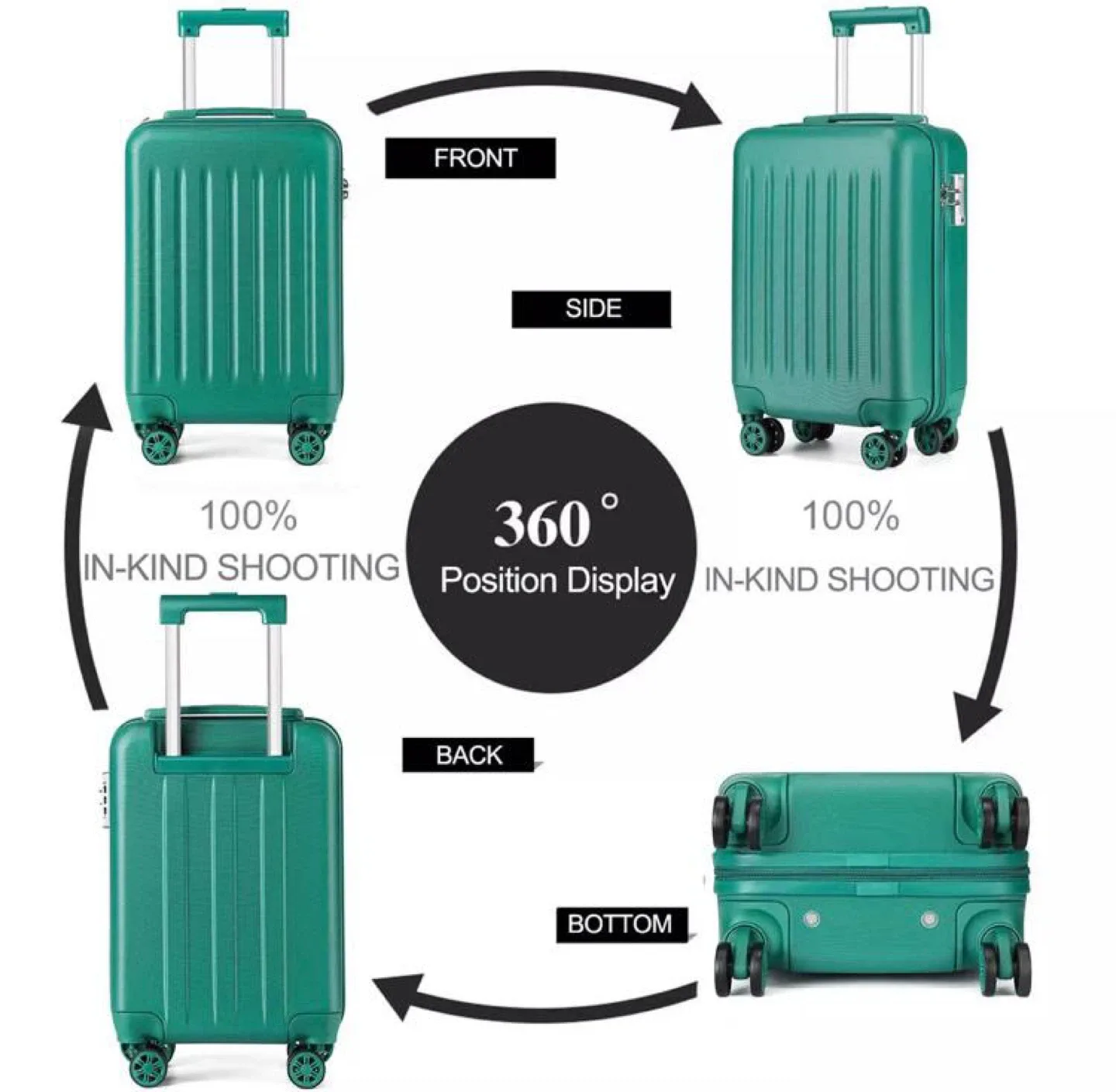 Teal Carry-On Suitcase image indicator(8)