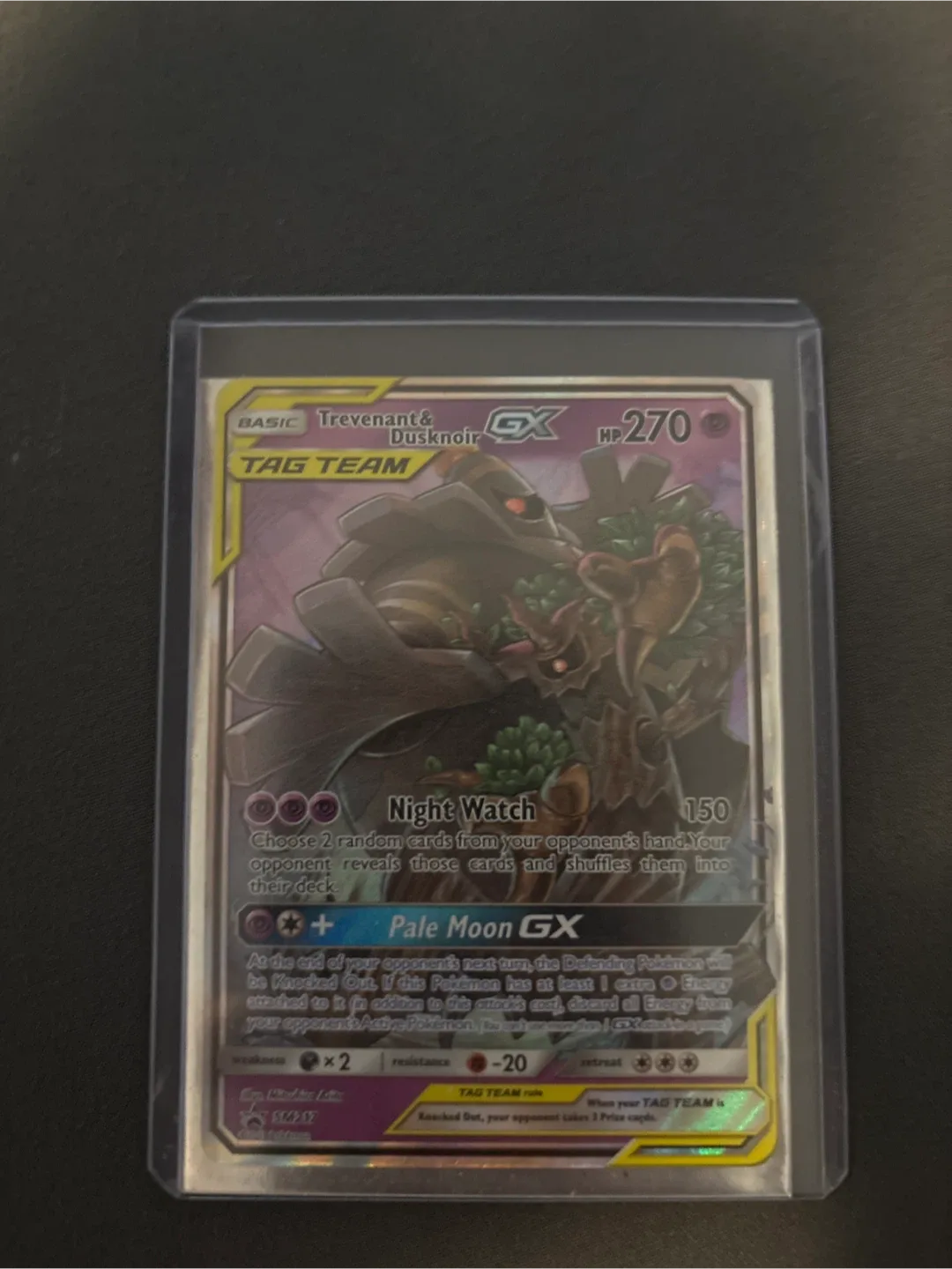 Trevenant & Dusknoir GX Tag Team Pokemon Card