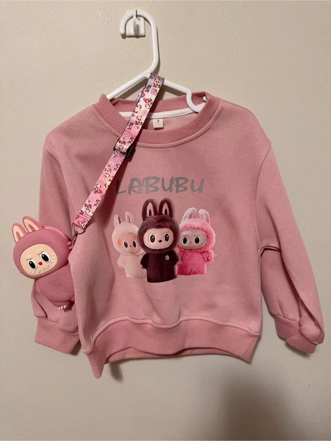 Labubu Kids' Outfit (Sweater,Pants&purse) Toddler size 5-6T