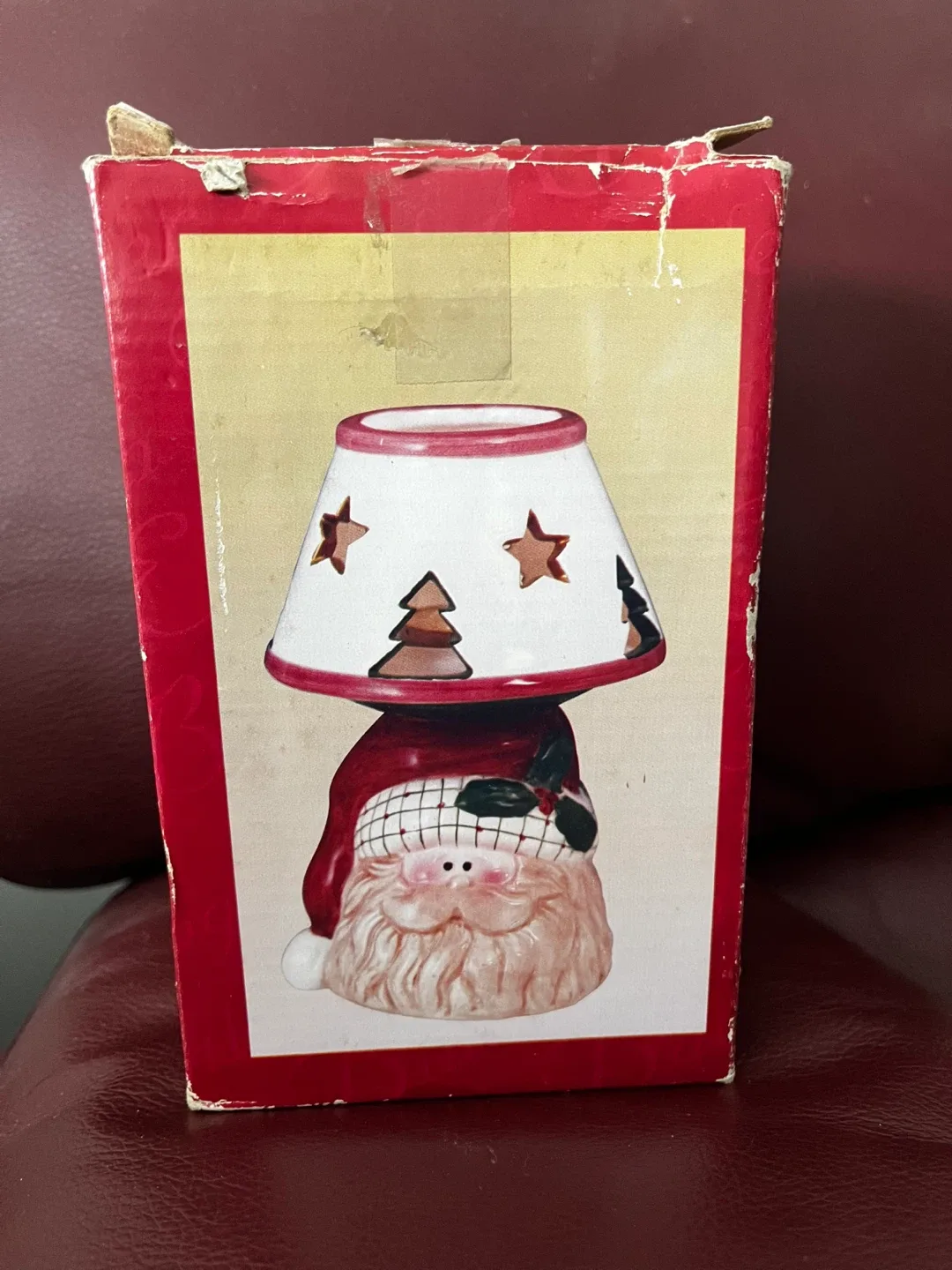 #CLEANOUT English Butler Santa Tea Light Holder