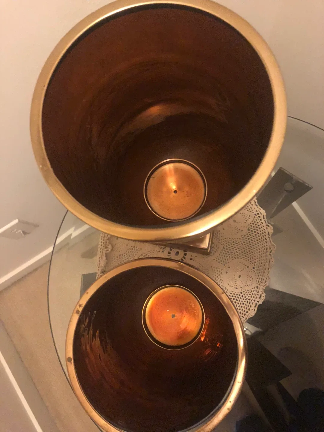 Bombay Pair of Decorative Brown and Gold Vases image indicator(2)