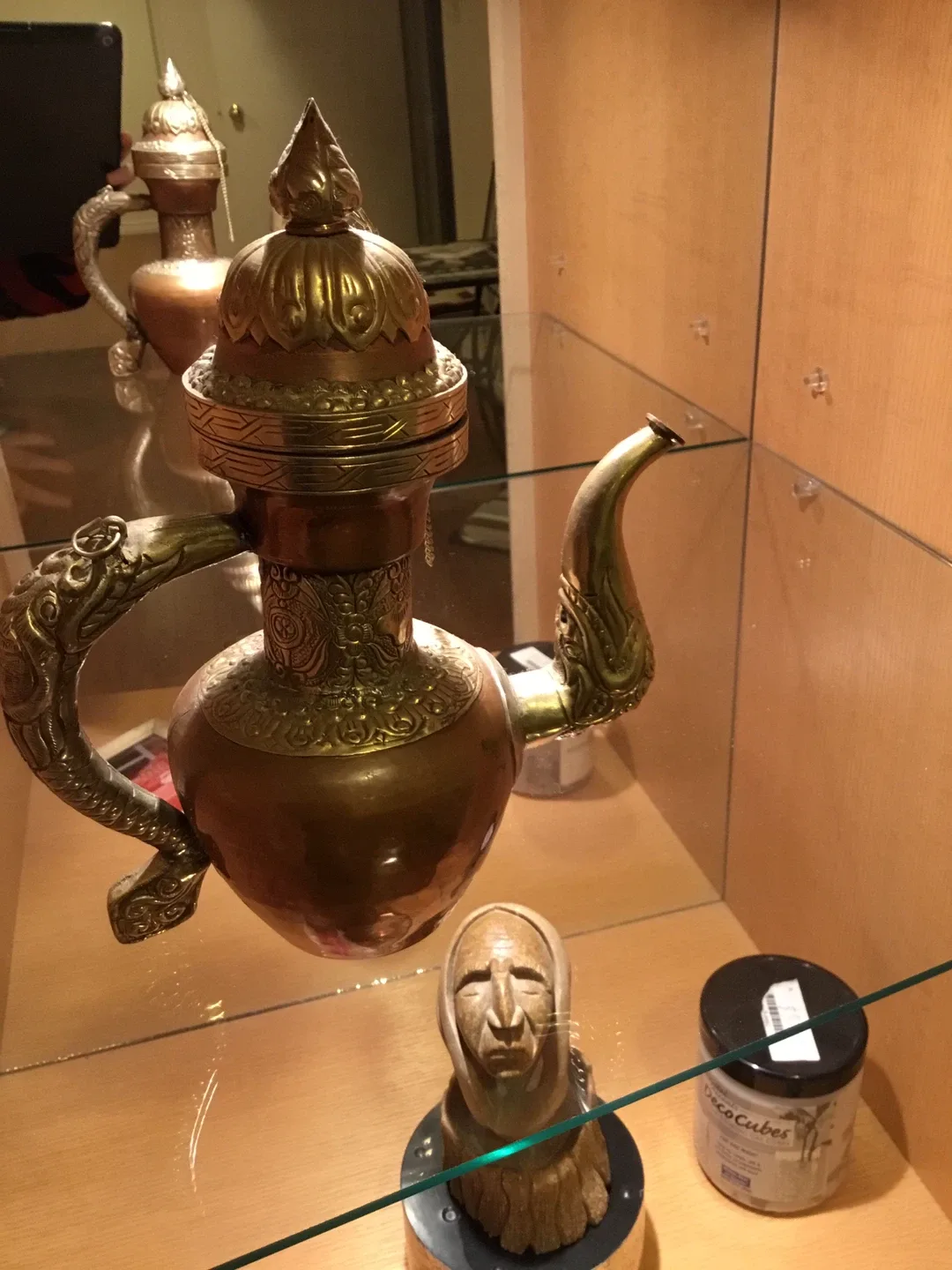 Antique Brass Teapot