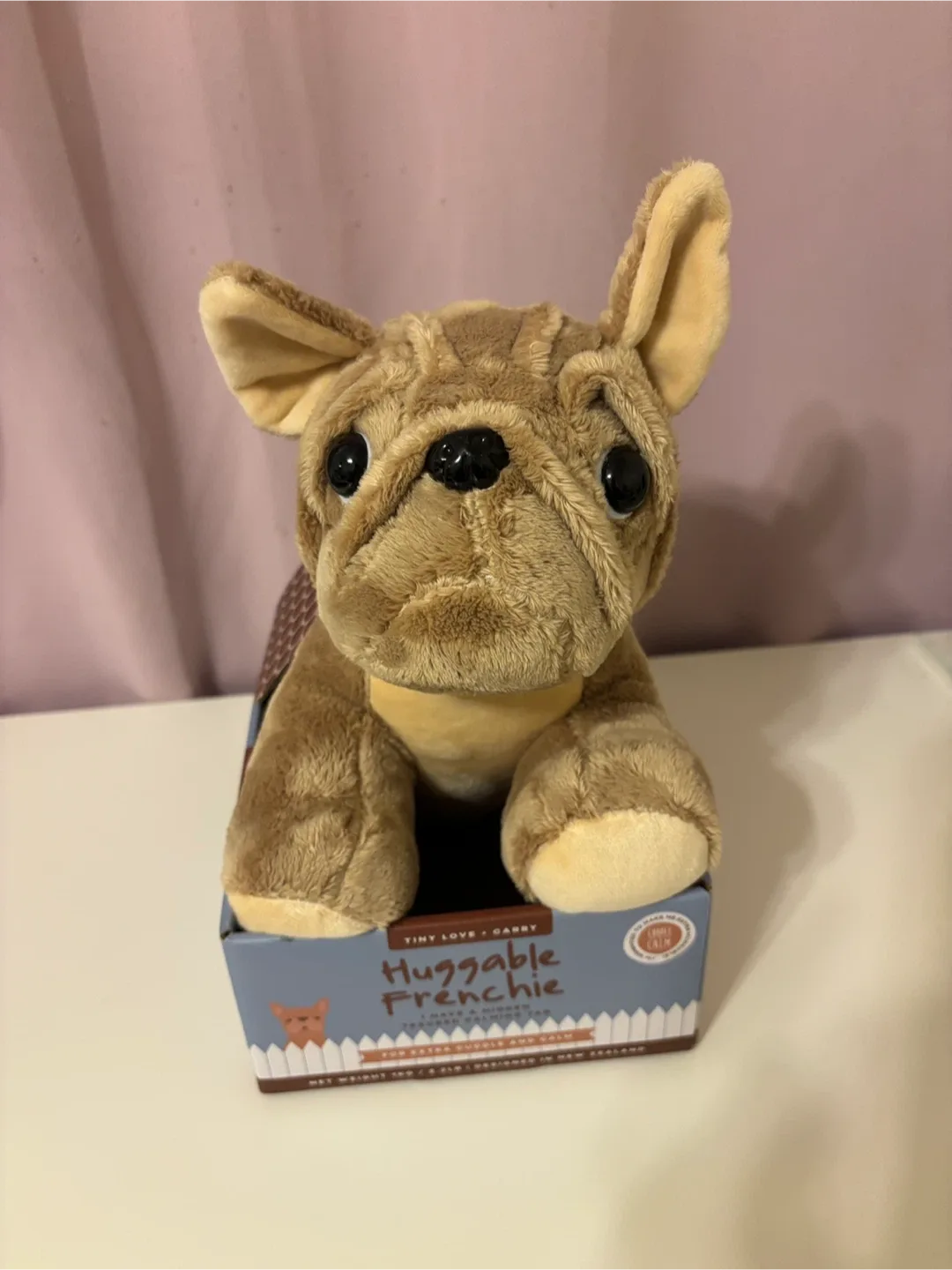 Huggable Frenchie Weighted Plush Toy #Cleanout