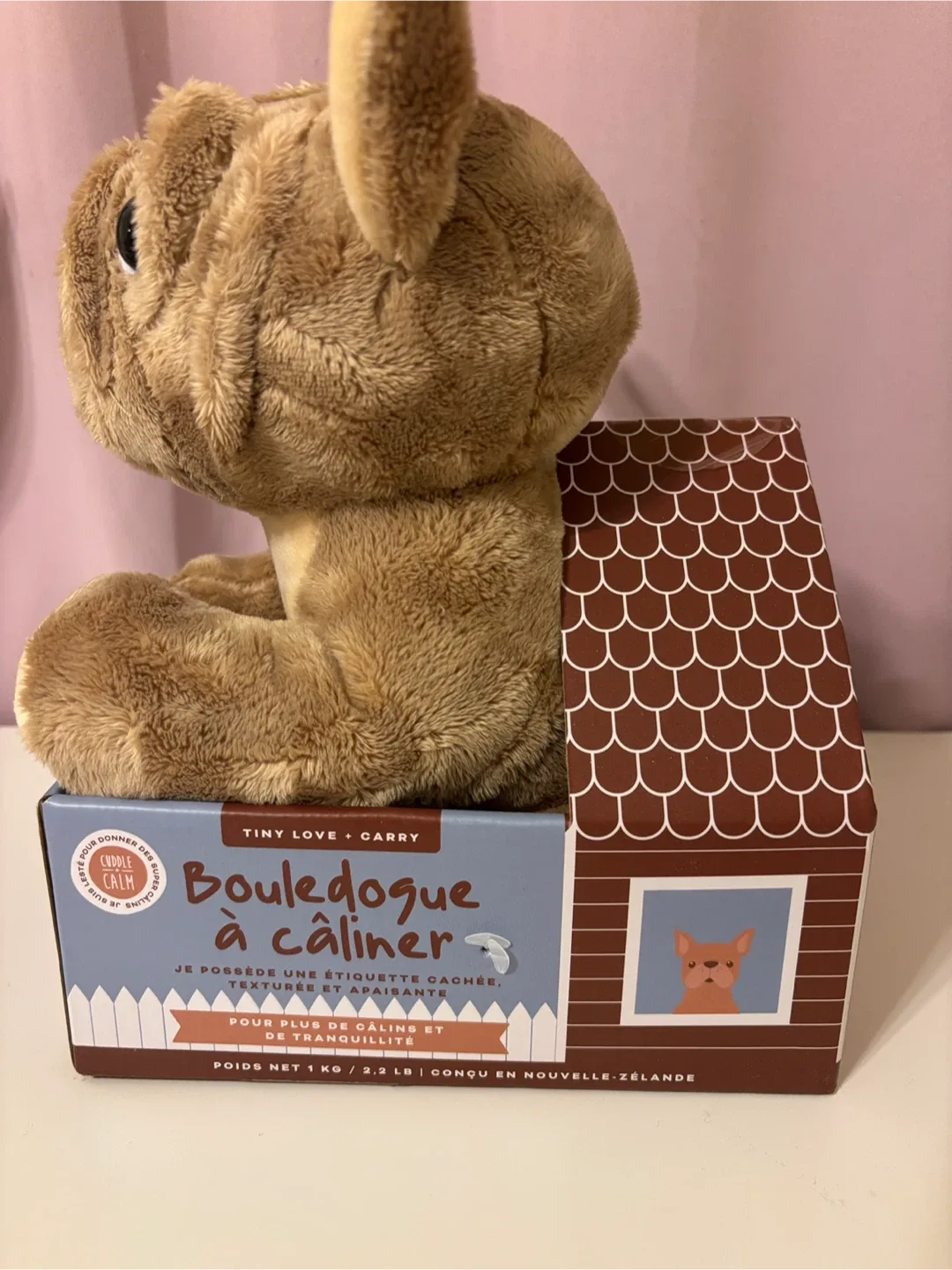 Huggable Frenchie Weighted Plush Toy #Cleanout image indicator(3)