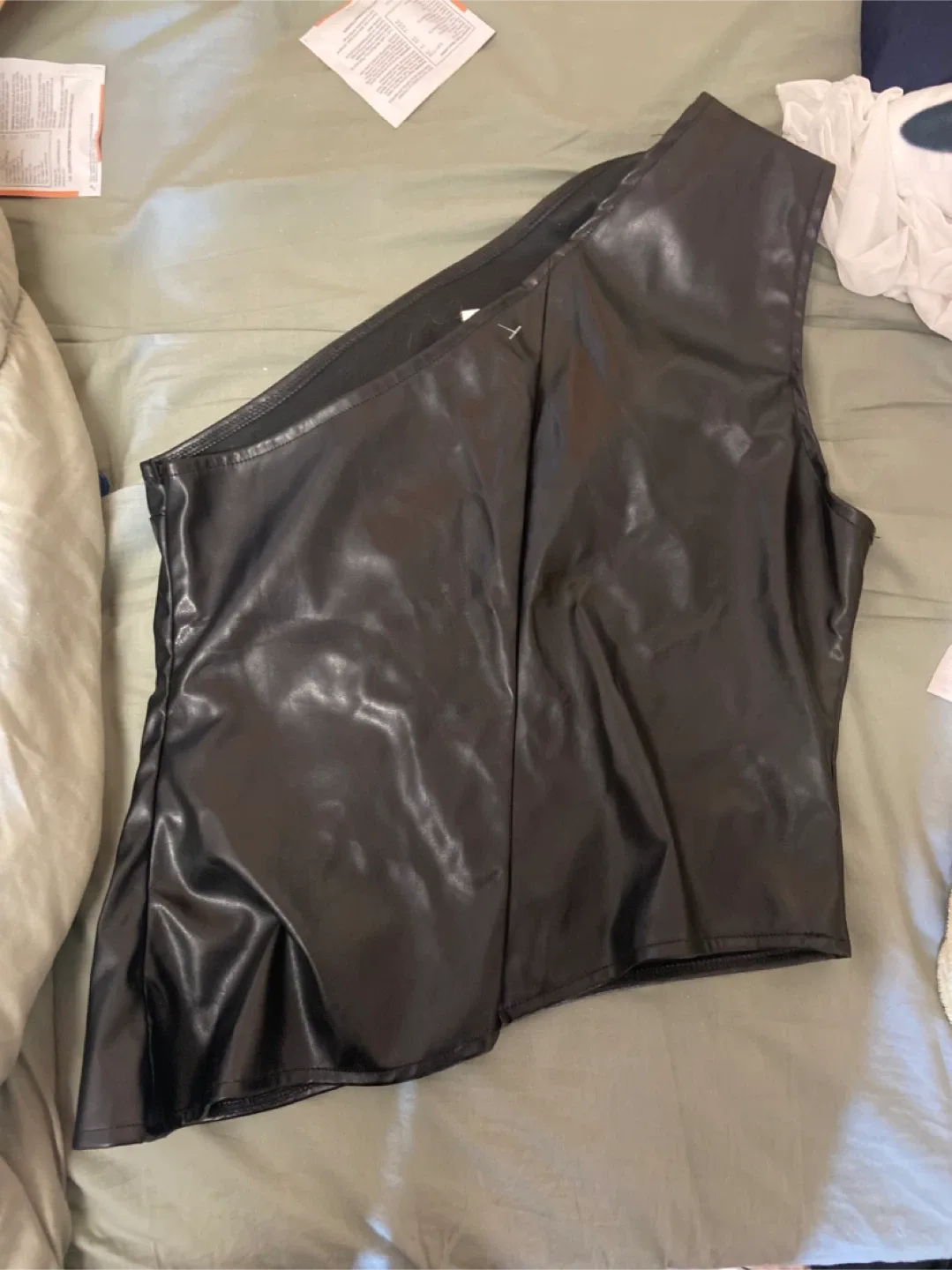 Black One Shoulder Top image indicator(2)