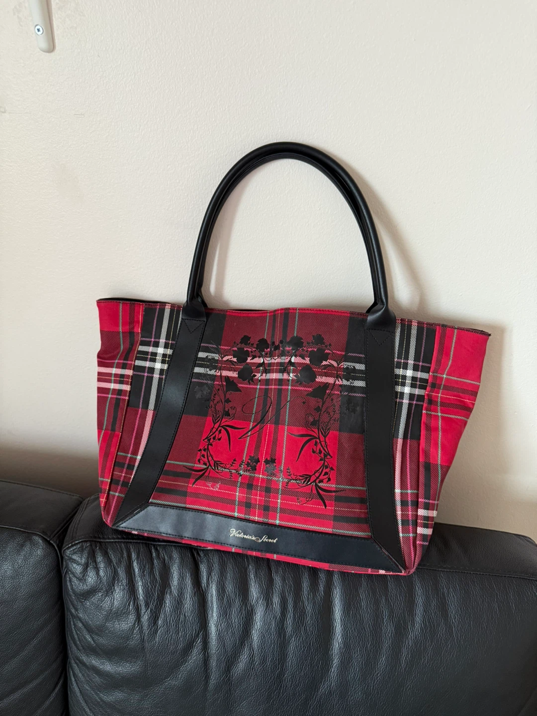 Victoria's Secret Plaid Tote Bag