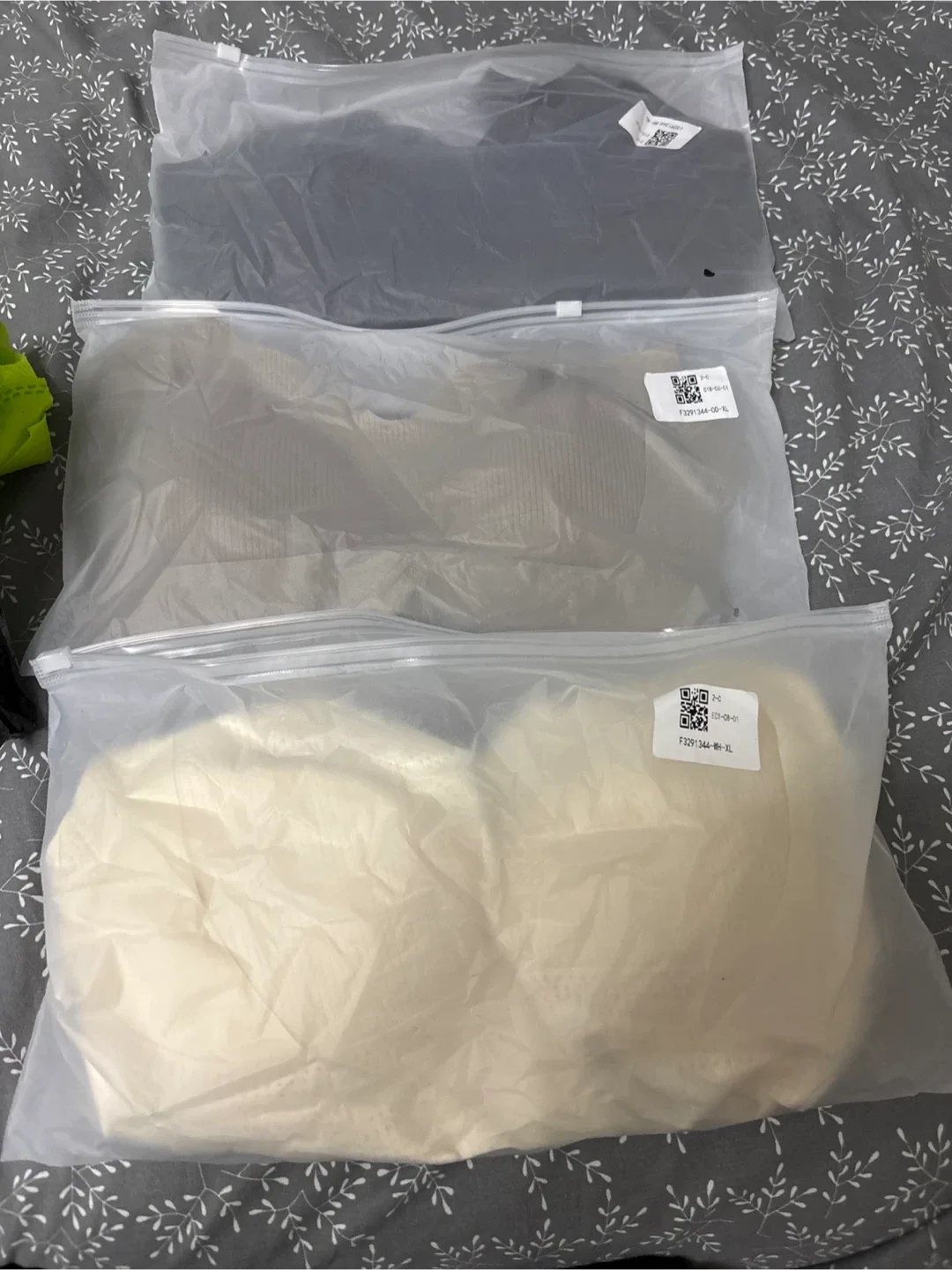 comfy full support Bras - Black & Beige cream - Size XL