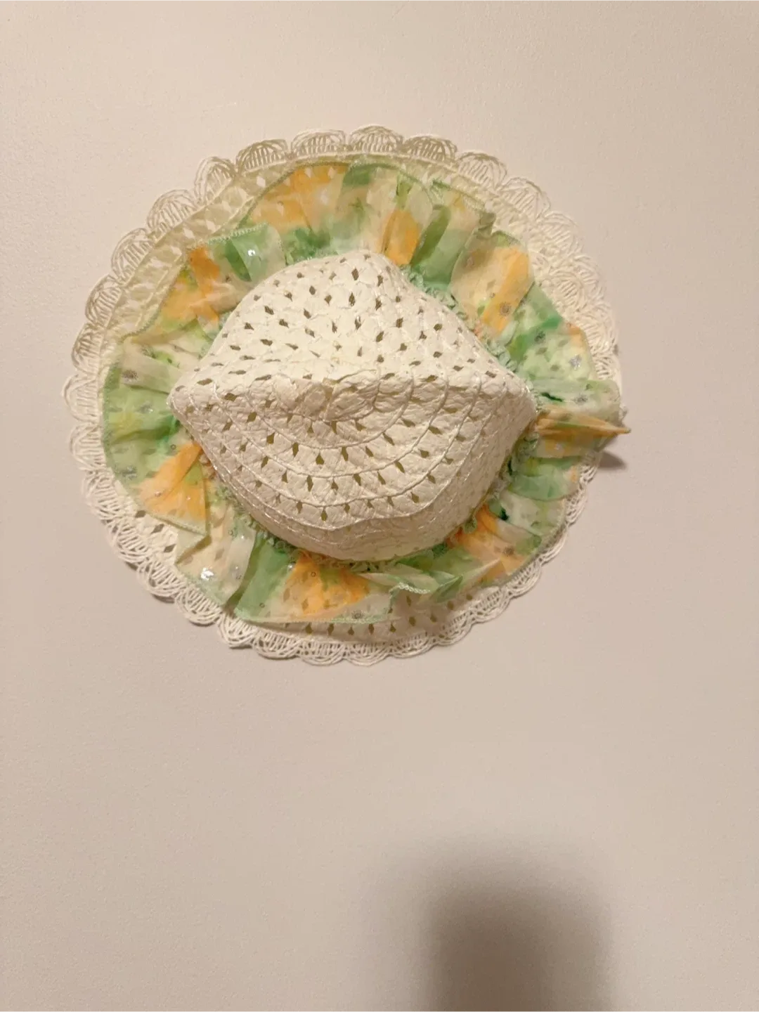 Floral Dress with Lace Details(including hat) Toddler 5-6T image indicator(4)