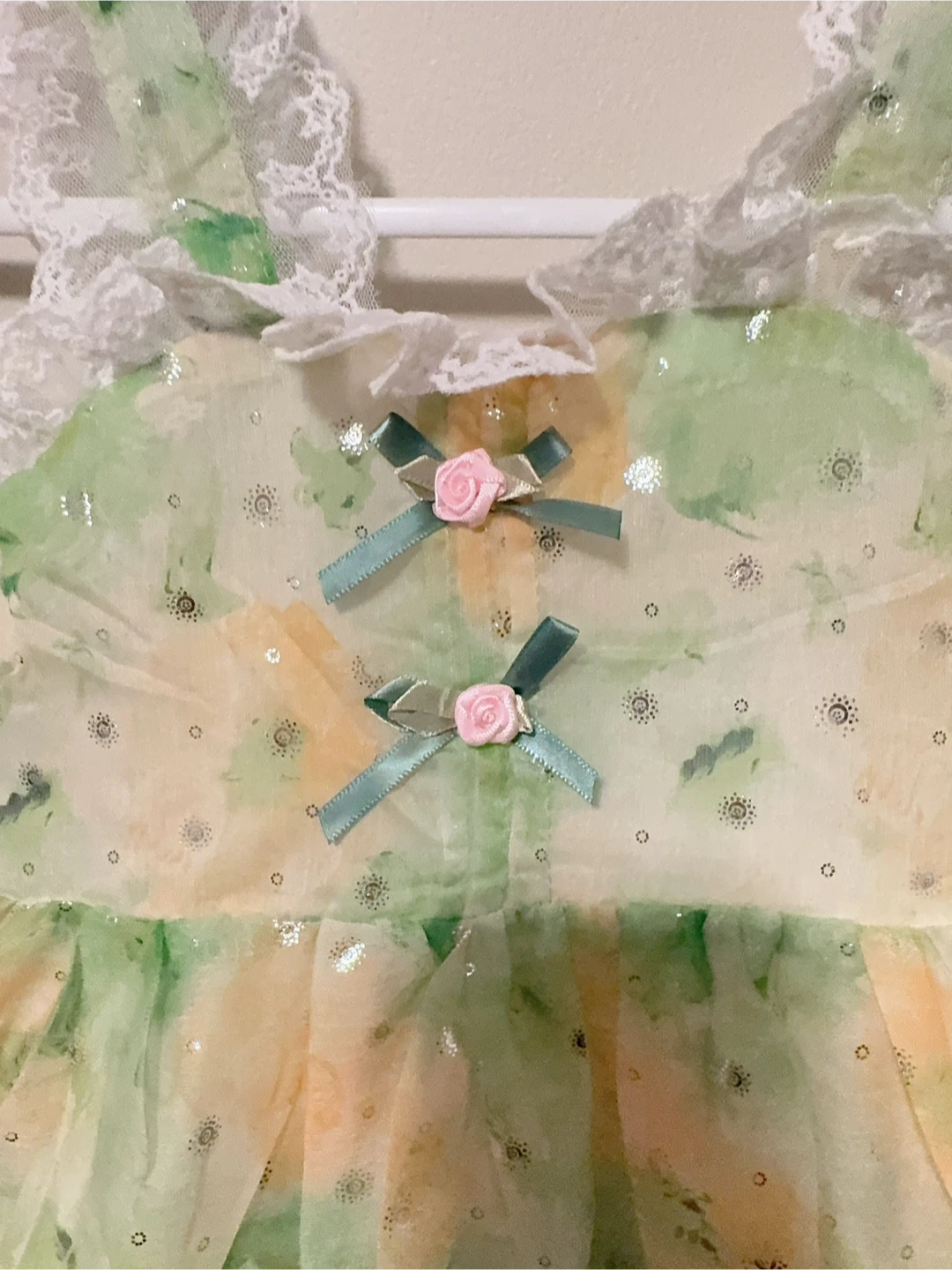 Floral Dress with Lace Details(including hat) Toddler 5-6T - photo 2
