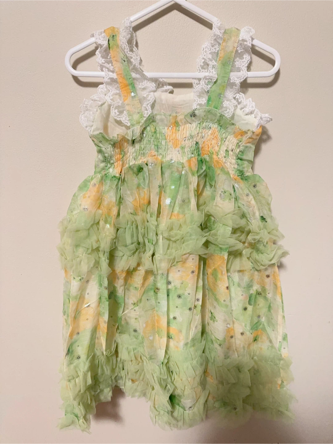 Floral Dress with Lace Details(including hat) Toddler 5-6T - photo 3