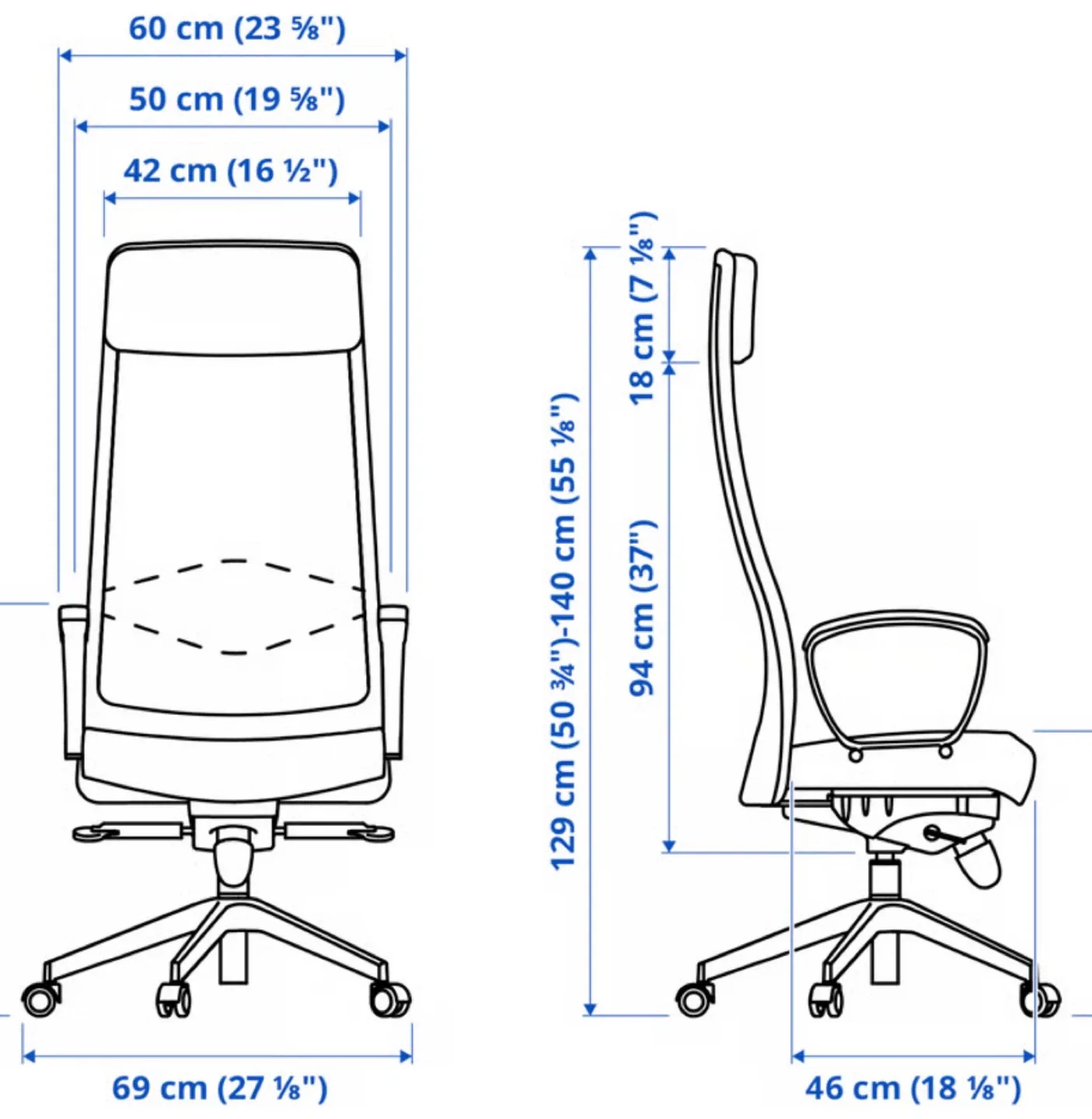 IKEA Markus Office Chair - Black image indicator(5)