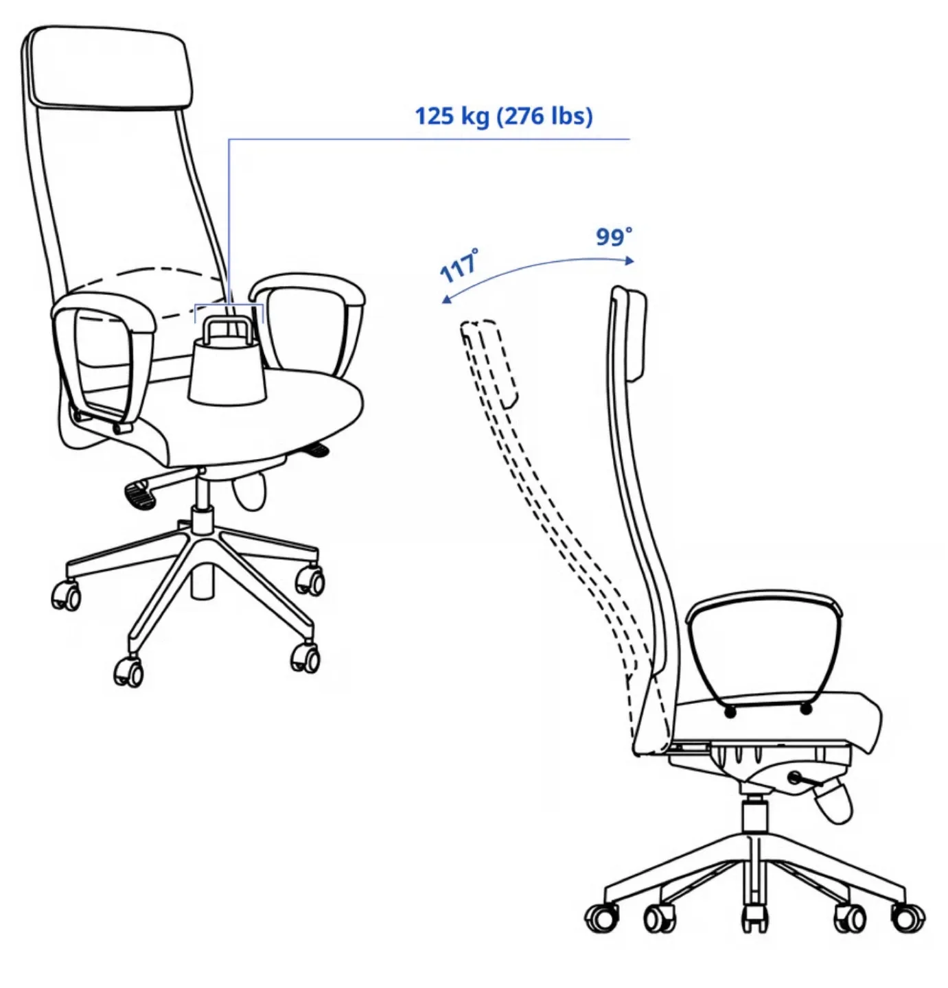 IKEA Markus Office Chair - Black image indicator(6)