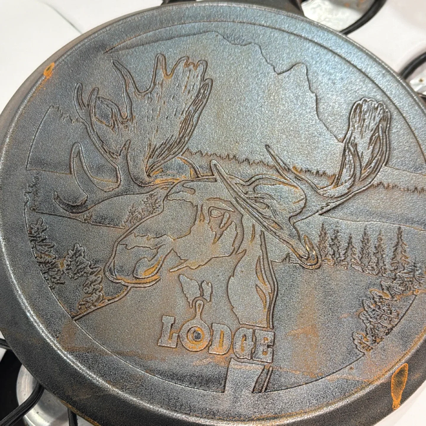 Lodge Cast Iron Griddle with Moose Design image indicator(2)