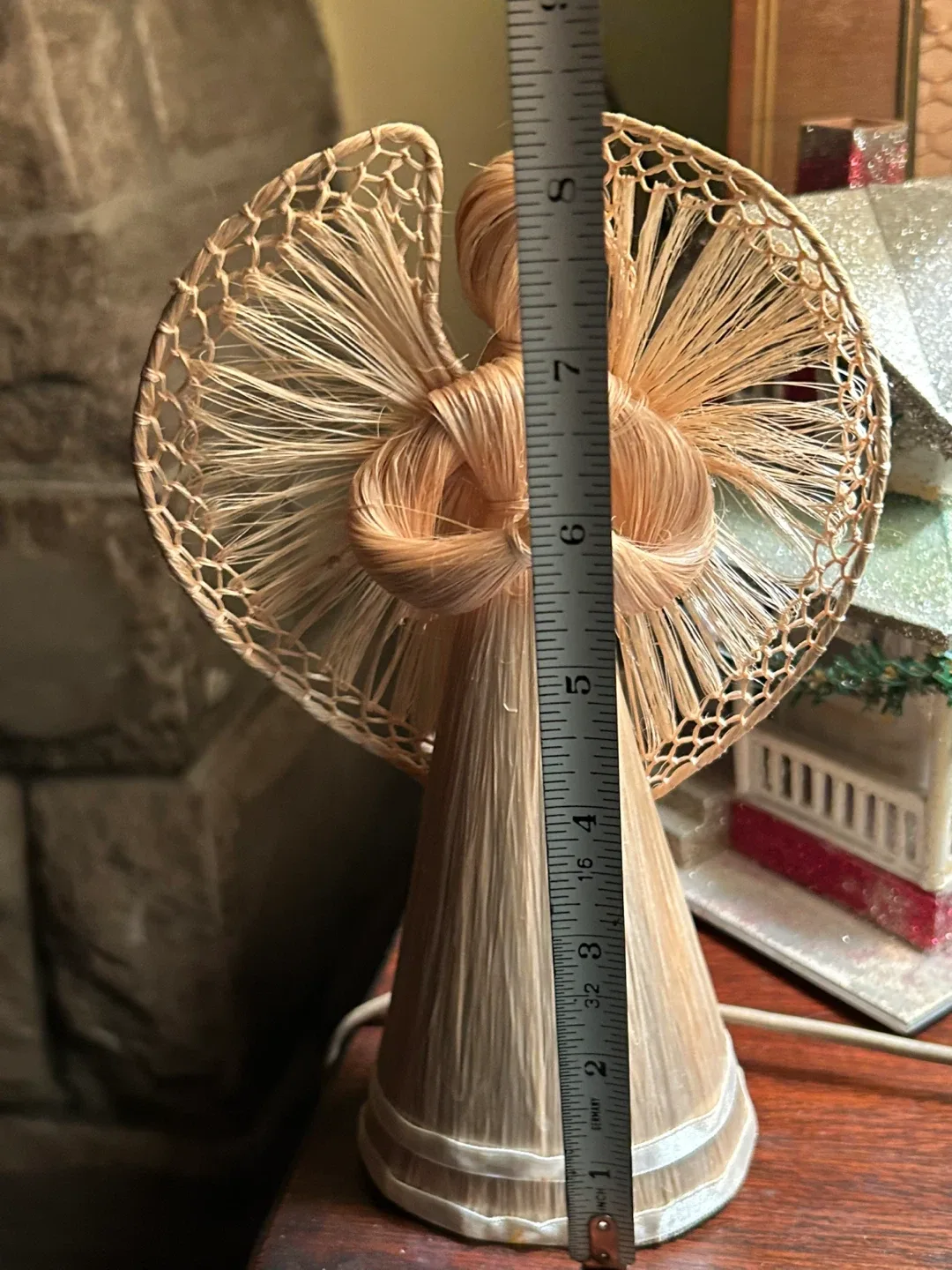 Angel Tree topper Xmas Christmas decor bulb decoration vintage image indicator(2)