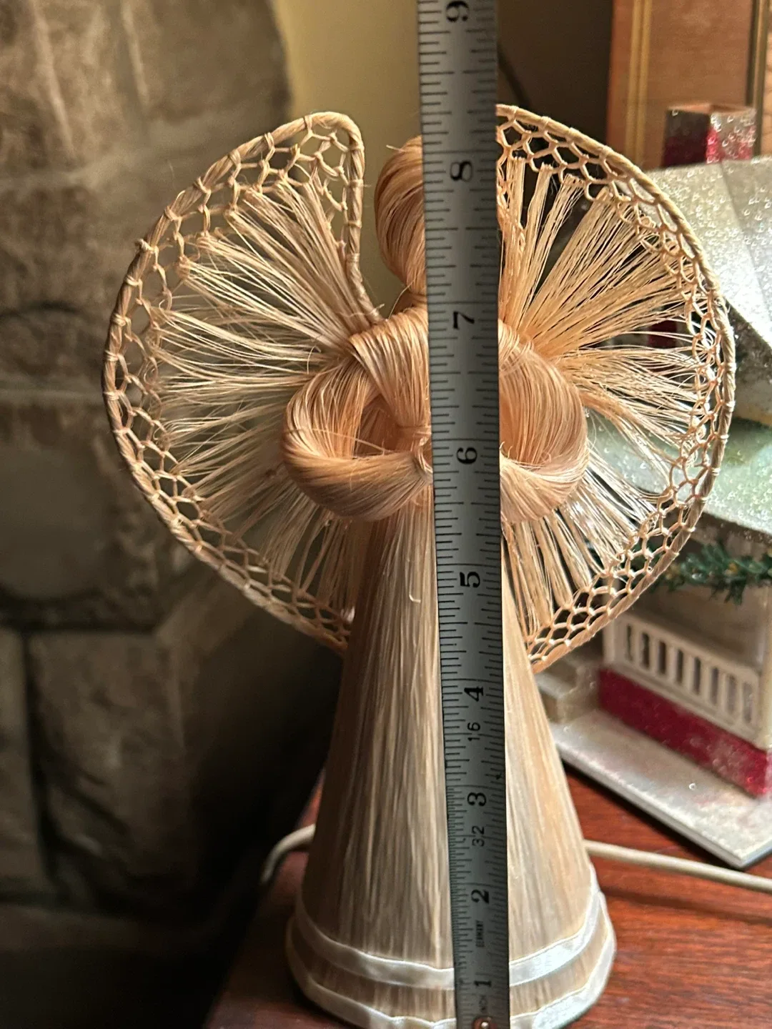 Angel Tree topper Xmas Christmas decor bulb decoration vintage image indicator(7)