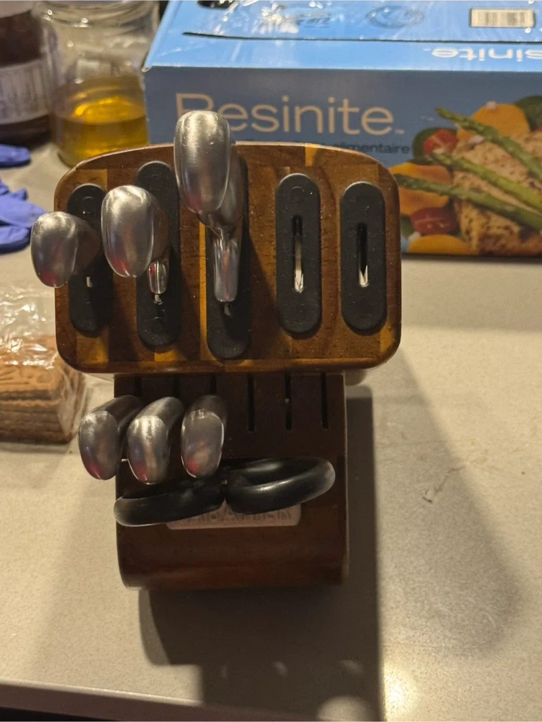 Sabatier Knife Set with Block