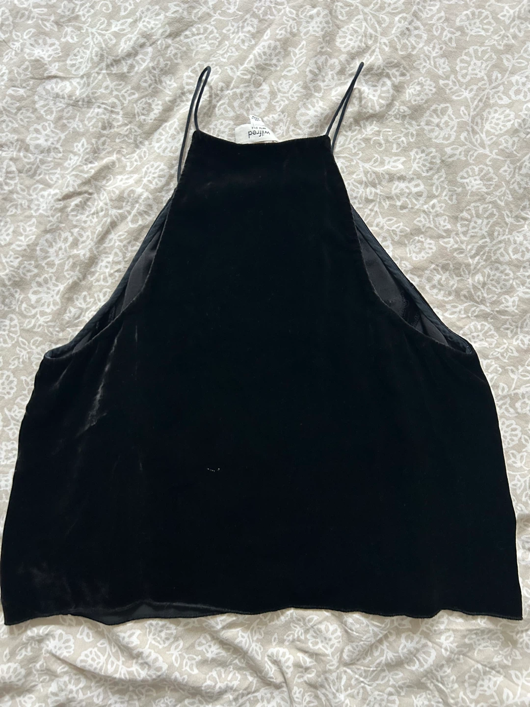 Wilfred Black Velvet Cami - Size XS - photo 5