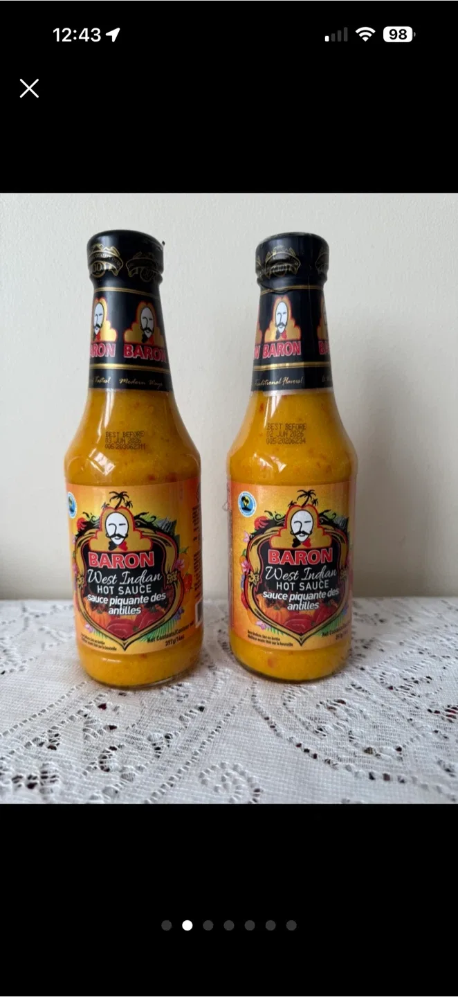 🔥 2 Award-Winning Baron Hot Sauce Bottles (Expiry June, 2026) image indicator(2)