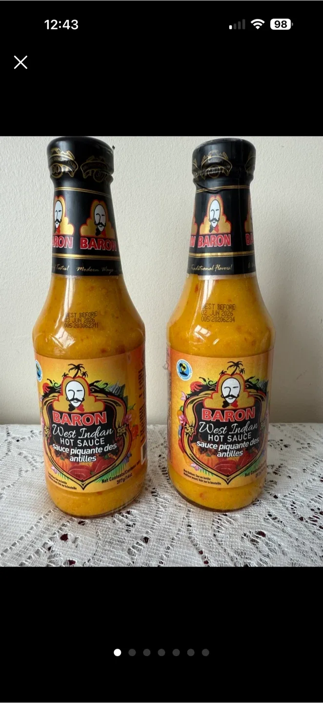 🔥 2 Award-Winning Baron Hot Sauce Bottles (Expiry June, 2026)