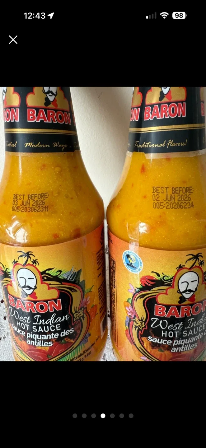🔥 2 Award-Winning Baron Hot Sauce Bottles (Expiry June, 2026) image indicator(4)