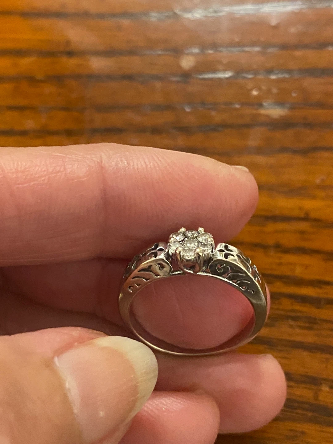 Gold diamond ring. - photo 4