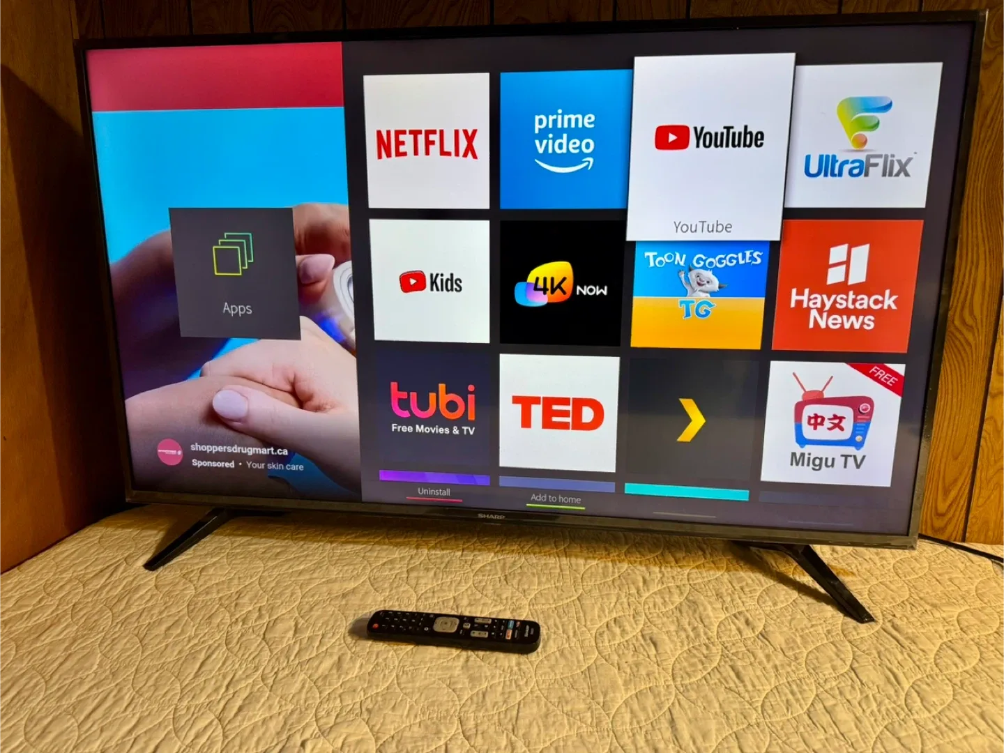55” Sharp Smart 4K TV