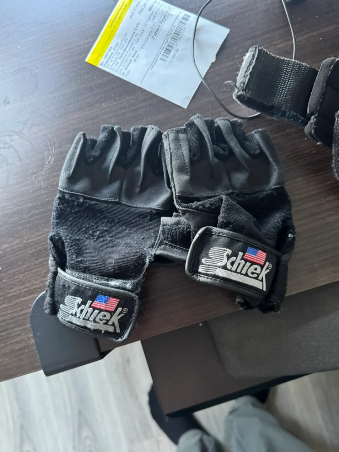 Schiek Weight Lifting Gloves and gym strips