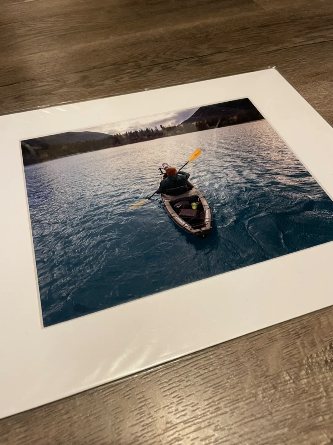 Kayak Explorer Print 11x14 matted
