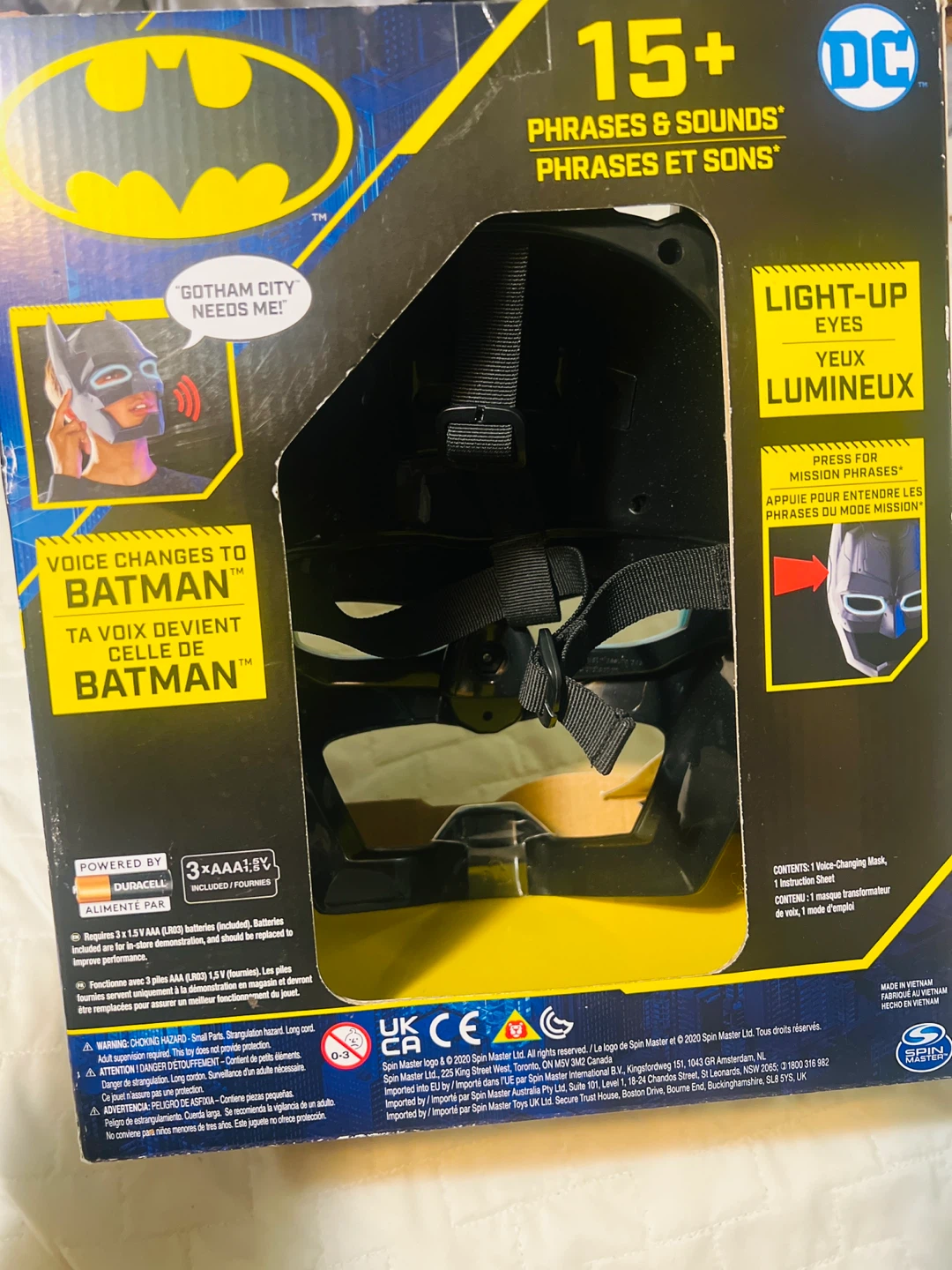 DC Batman Bat-Tech Voice Changing Mask Roleplay Toy New Box - photo 3