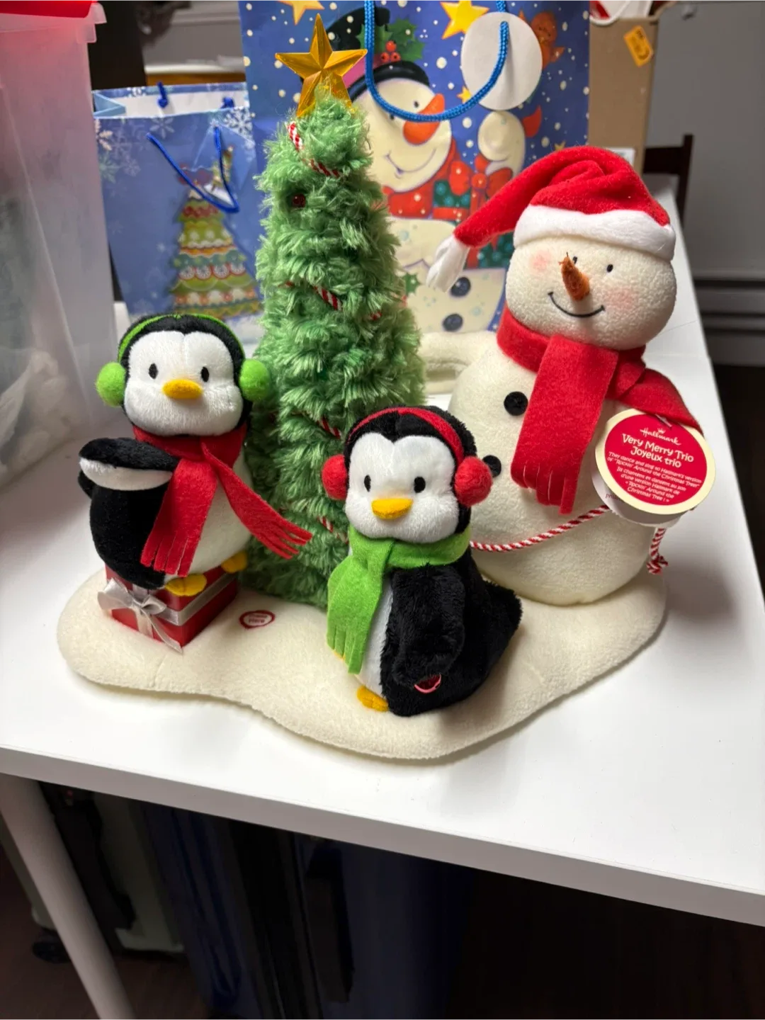 Hallmark Very Merry Trio Snowman, Tree, Penguins