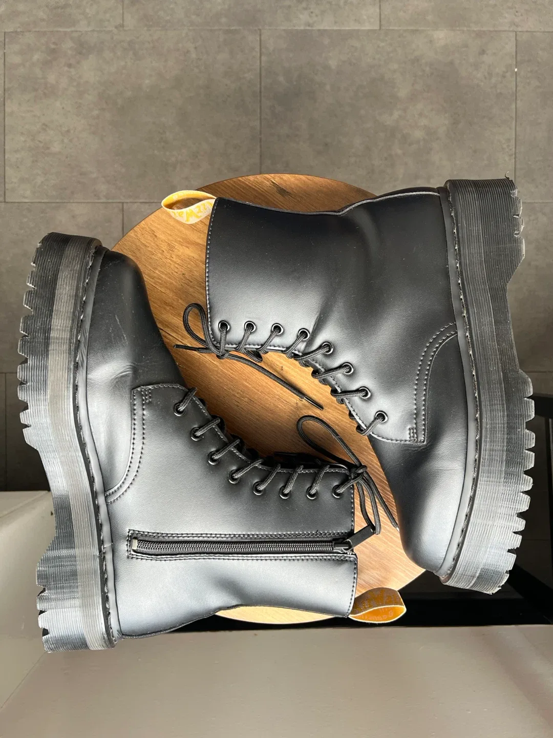 SIZE 12 - Dr. Martens Vegan Jadon II - MOVING OUT SALE ✈️✈️ image indicator(2)