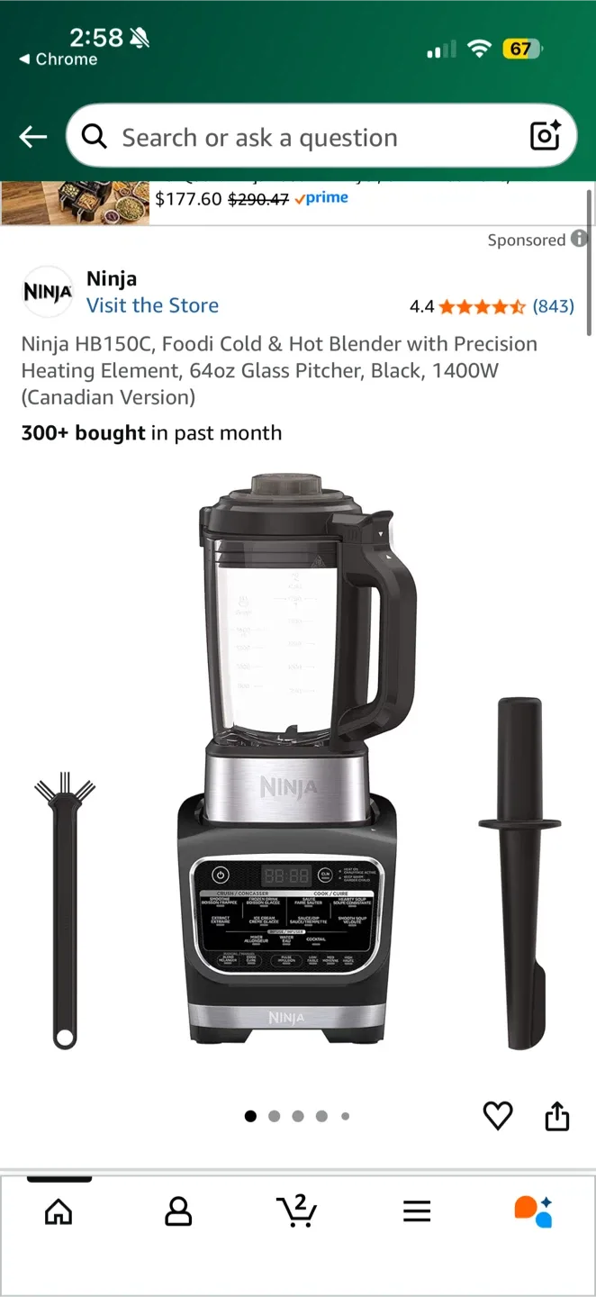 Ninja HB150C Foodi Cold & Hot Blender image indicator(2)