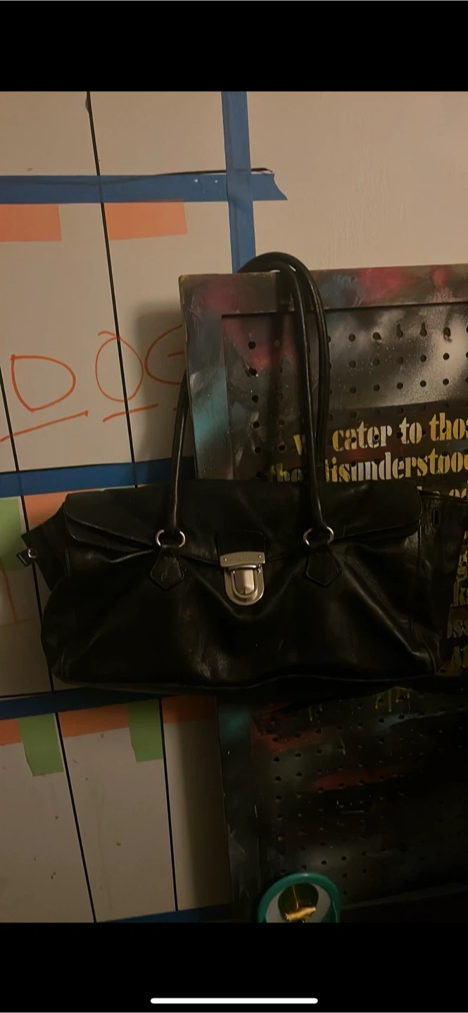 Prada Black Leather Handbag