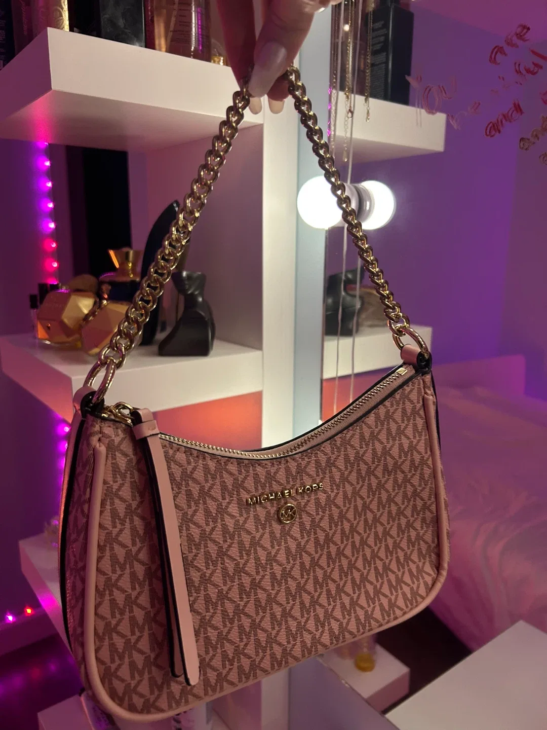 Michael Kors Jet Set Charm small logo pochette