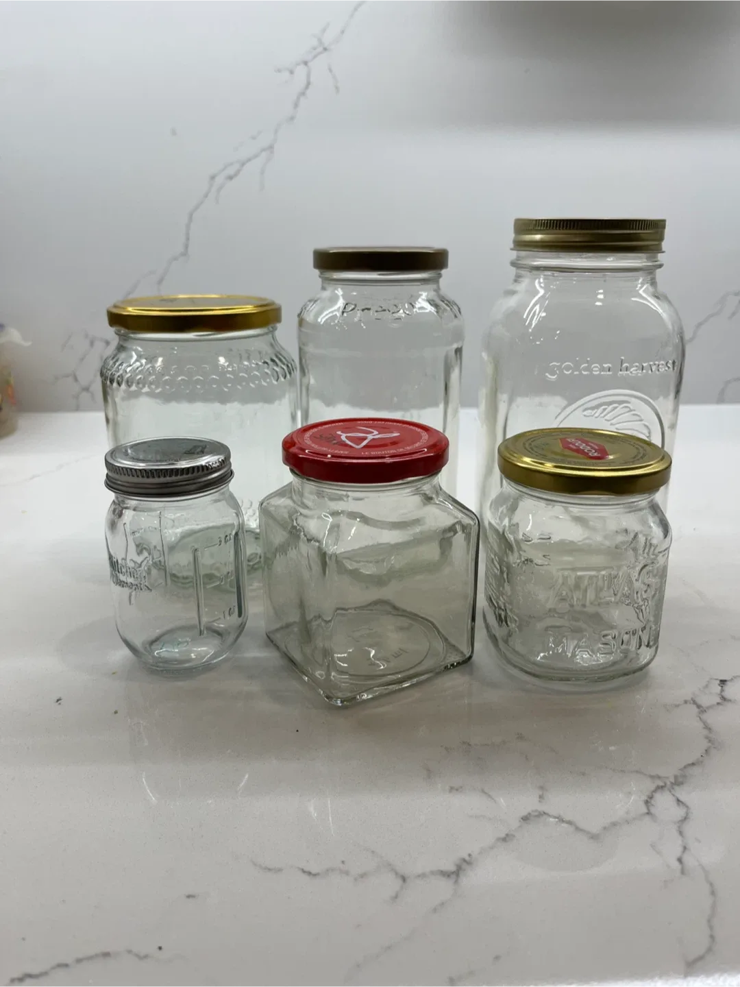 Variety of Mason Jars