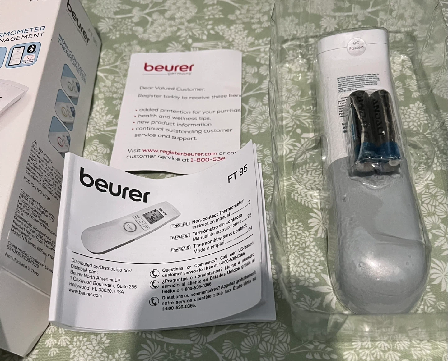 Beurer FT 95 Non-Contact Thermometer - Like New! - photo 3