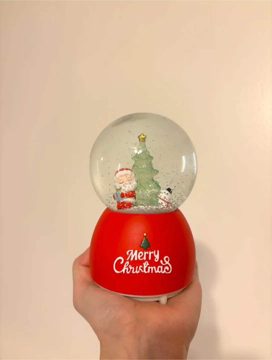 Merry Christmas Snow Globe #Cleanout