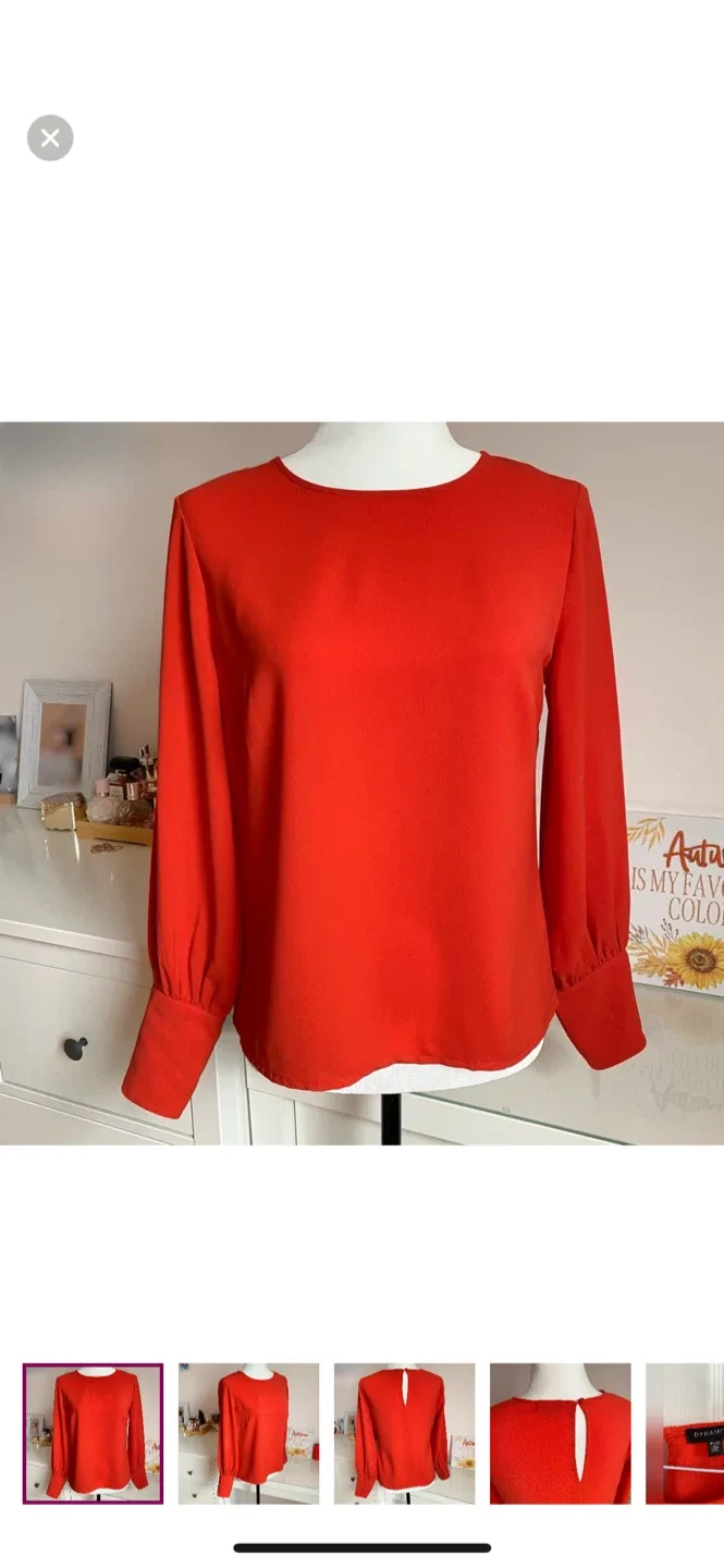 Dynamite Red Blouse - Size XS image indicator(2)