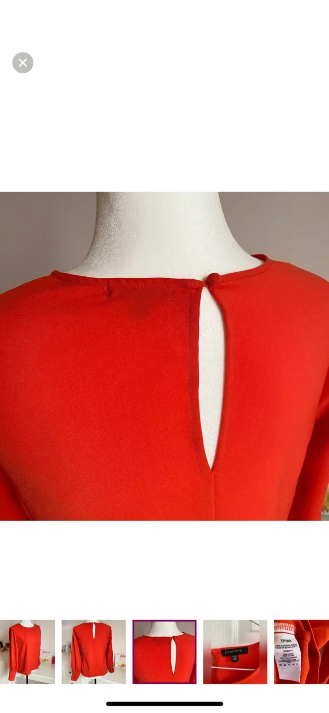 Dynamite Red Blouse - Size XS image indicator(5)
