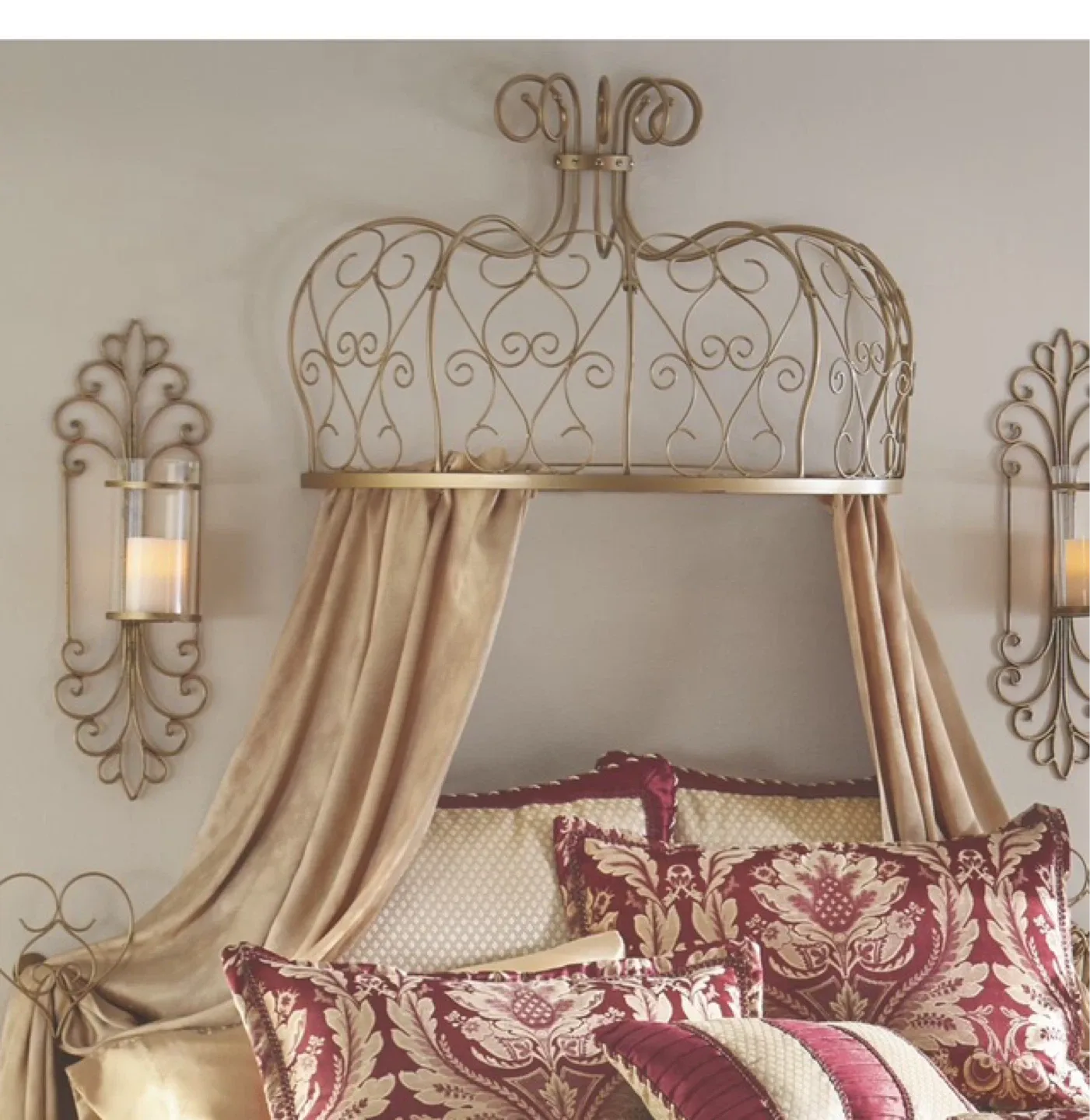 Gold Crown Bed Canopy  #Cleanout