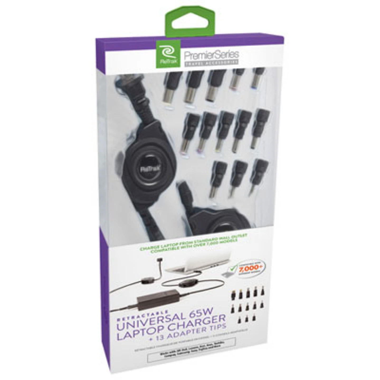 Retrak Universal 65W Laptop Charger + 13 Adapter Tips