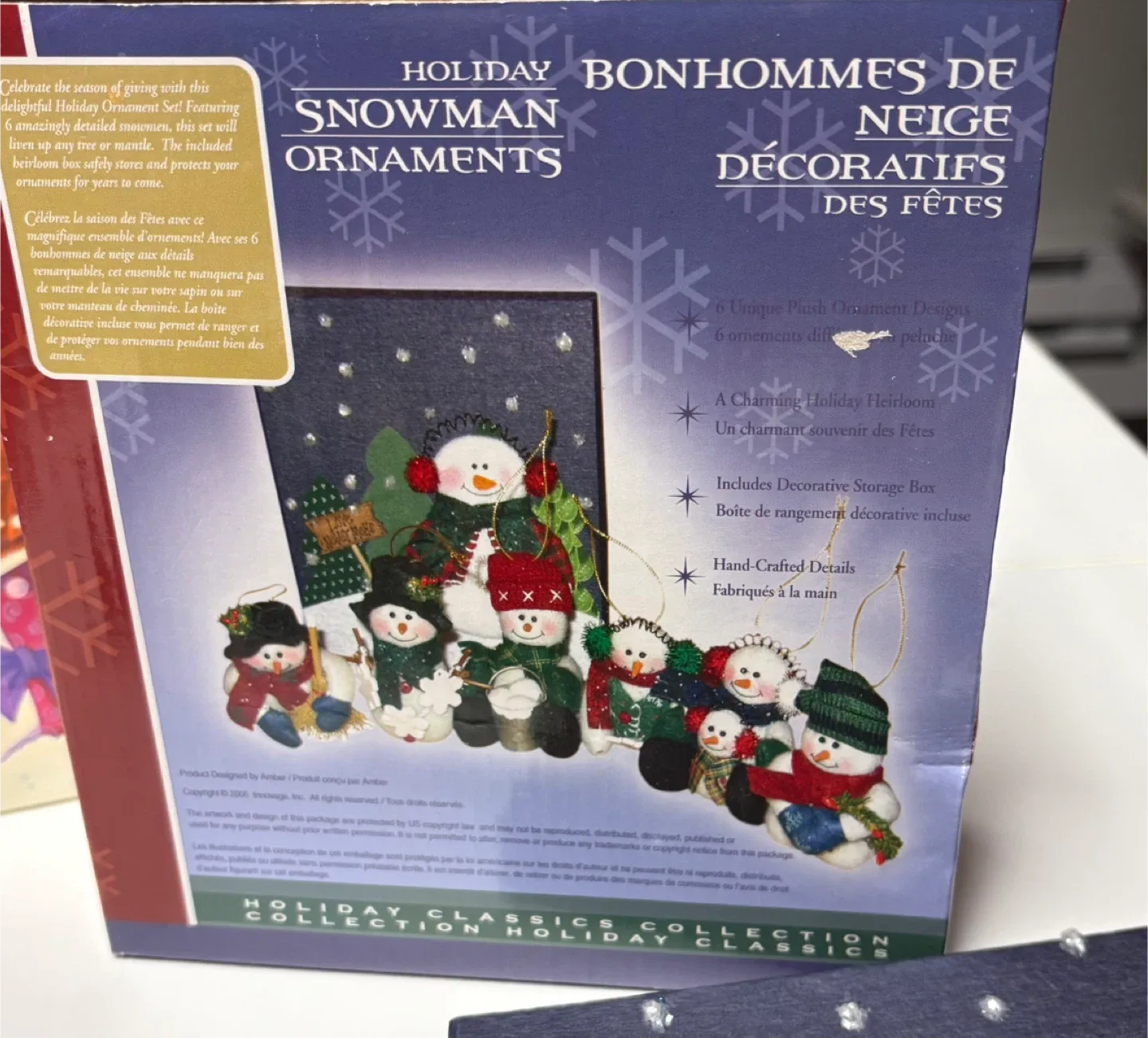 Holiday Snowman Ornaments Set image indicator(3)